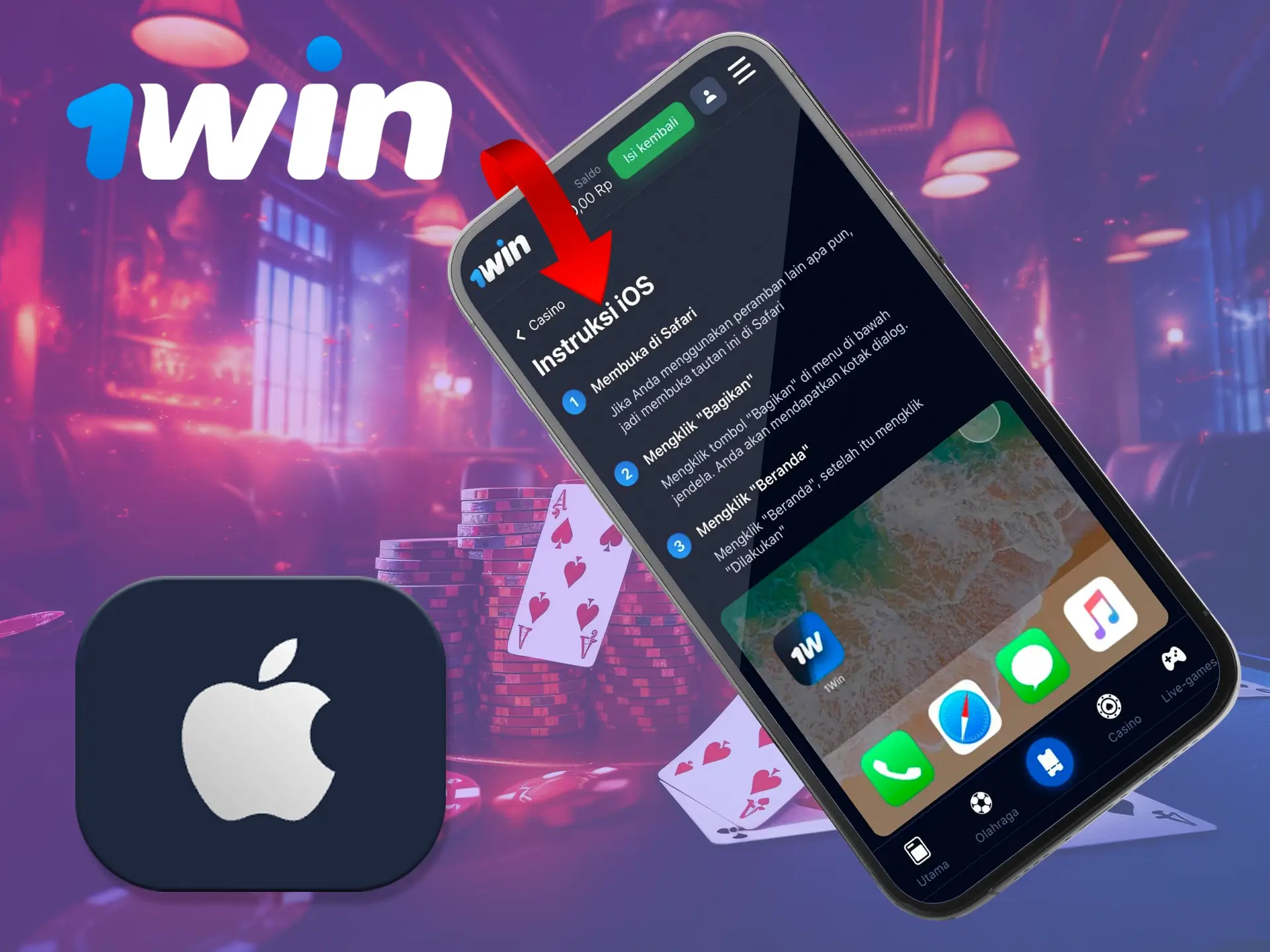 Aplikasi 1Win untuk iOS berjalan dengan lancar dan memberikan performa yang luar biasa.