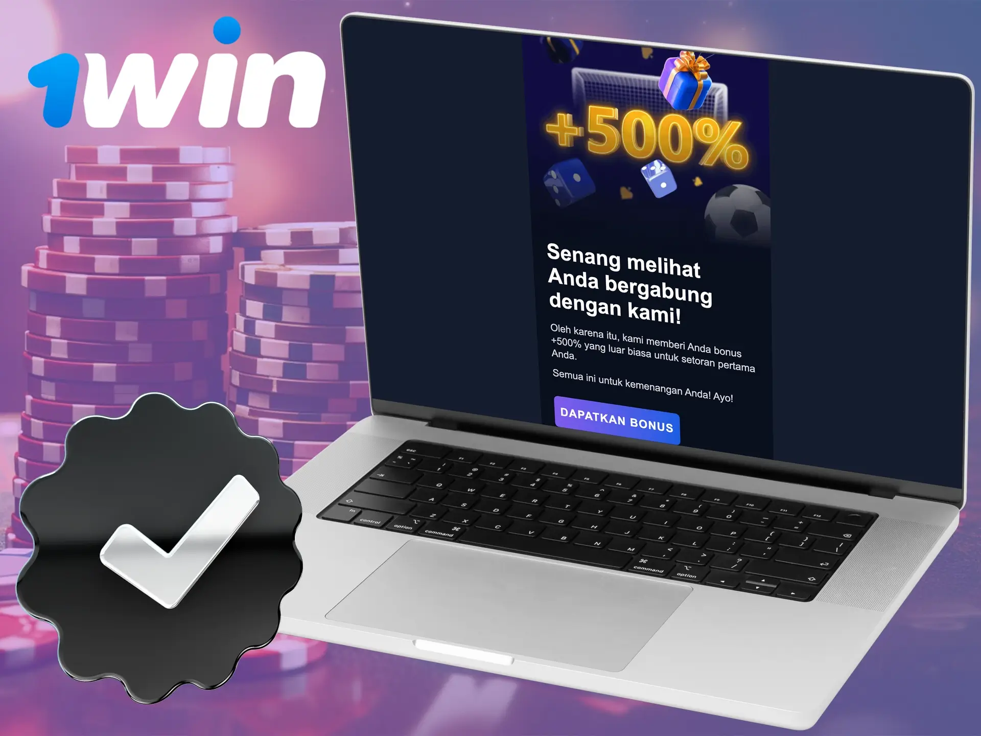 Konfirmasikan akun Anda untuk mendapatkan fungsionalitas penuh dari situs web 1Win.