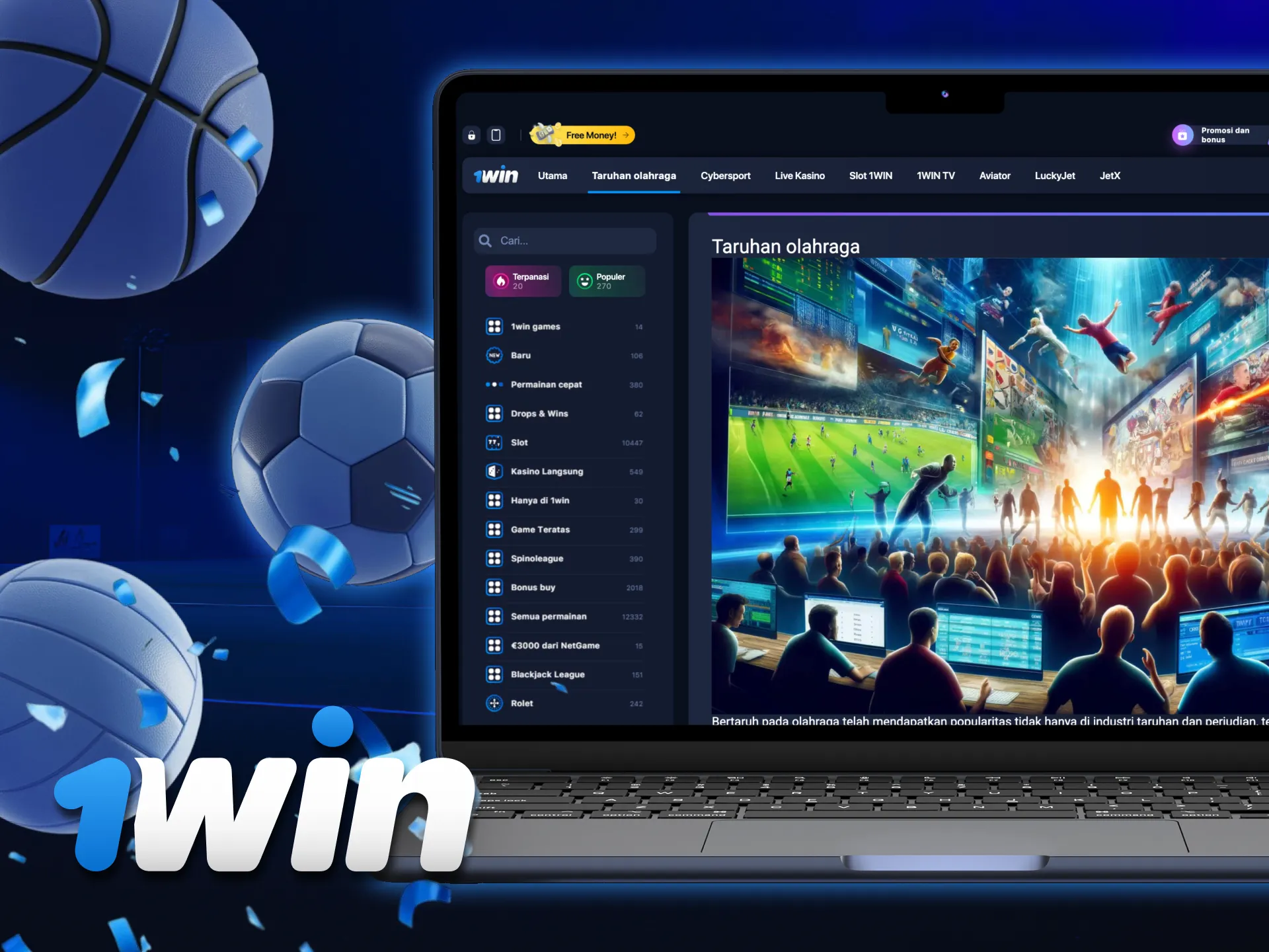 Taruhan lengkap di 1Win dari olahraga hingga eSports.