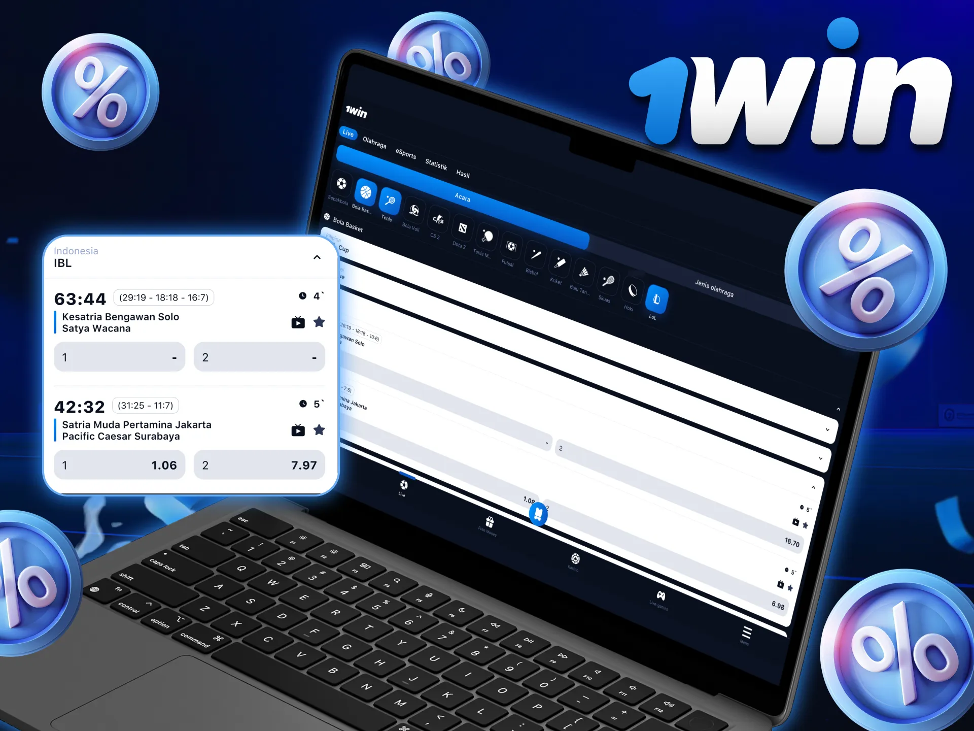 Menangkan lebih dengan odds terbaik dari 1Win Indonesia.
